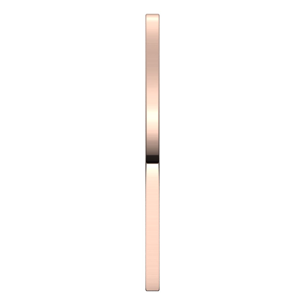 14K Rose 1 mm Flat Band