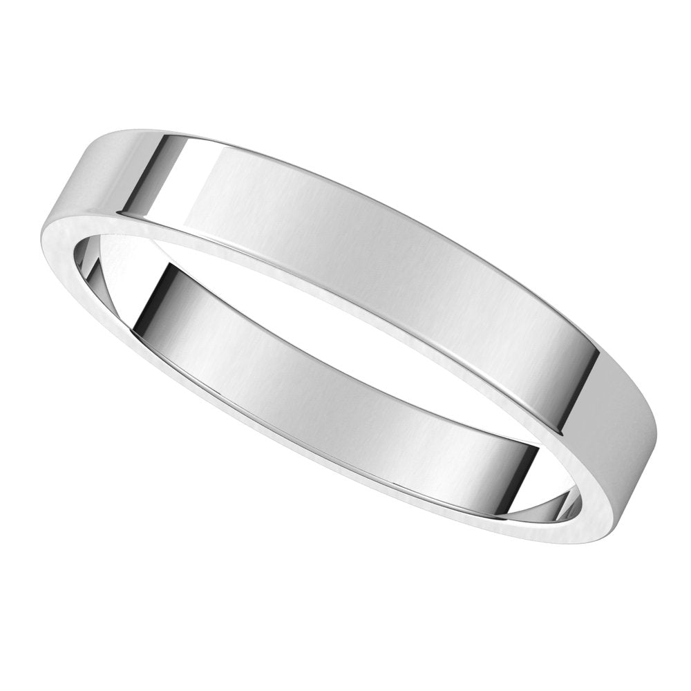 Sterling Silver 3 mm Flat Band