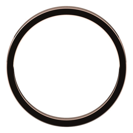 14K Rose 2.5 mm Flat Band