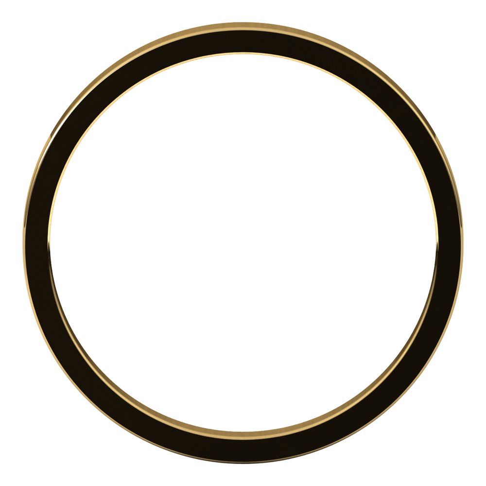 10K Yellow Gold 2 mm Flat Band Size 4