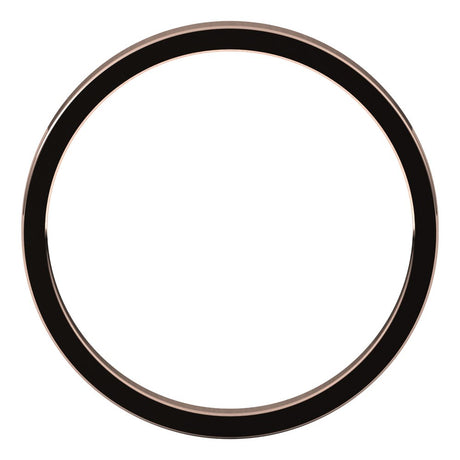 14K Rose Gold 2 mm Flat Band Size 5
