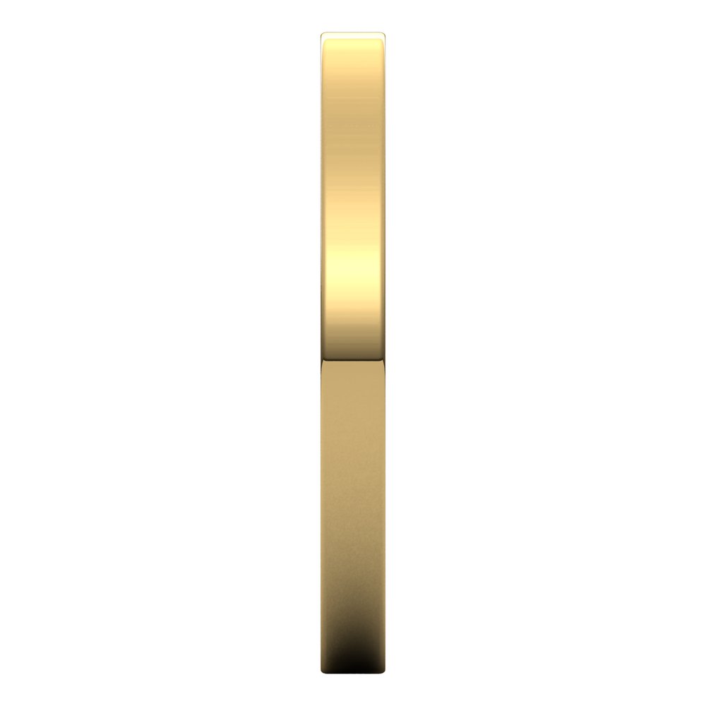 10K Yellow Gold 2 mm Flat Band Size 4