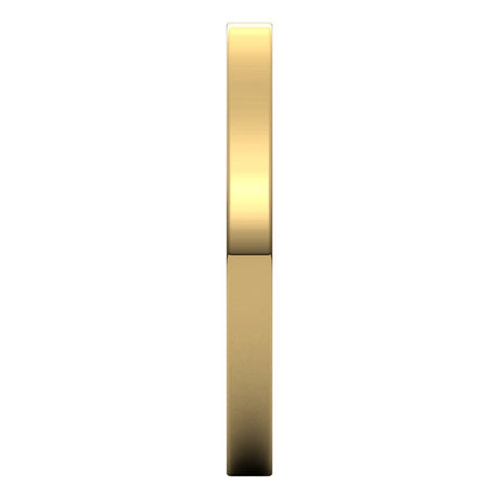 10K Yellow Gold 2 mm Flat Band Size 4