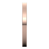 18K Rose Gold 2 mm Flat Band Size 8.5