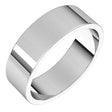 Platinum 6 mm Flat Band Size 7.5