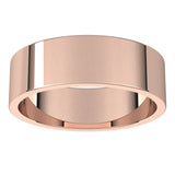 14K Rose 6 mm Flat Band