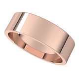 14K Rose 6 mm Flat Band