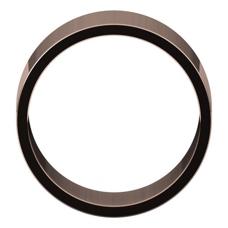 10K Rose Gold 10 mm Flat Band Size 11