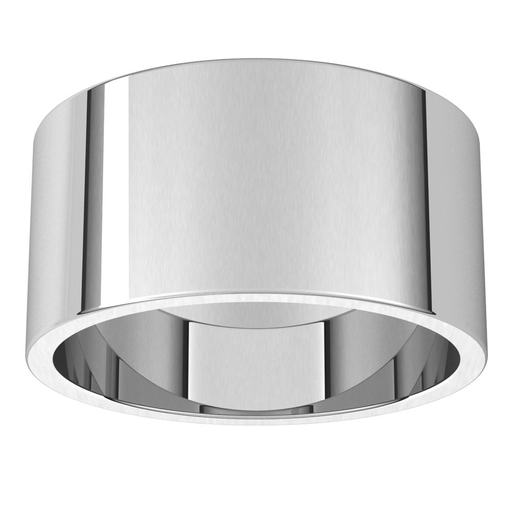 Sterling Silver 10 mm Flat Band Size 5.5