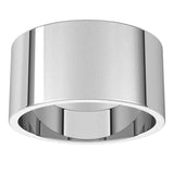 Sterling Silver 10 mm Flat Band Size 5.5