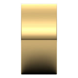 10K Yellow 10 mm Flat Band Size 7.5