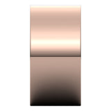 10K Rose Gold 10 mm Flat Band Size 11