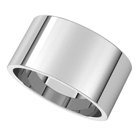 Sterling Silver 10 mm Flat Band Size 5.5