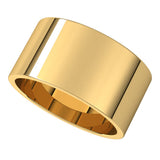 14K Yellow Gold 10 mm Flat Band Size 5.5