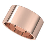 14K Rose Gold 10 mm Flat Band Size 10