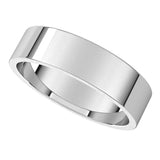 Platinum 5 mm Flat Band