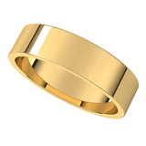 18K Yellow 5 mm Flat Band