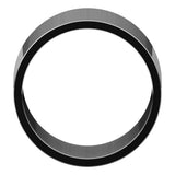 14K White Gold 12 mm Flat Band Size 9.5