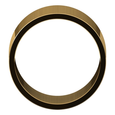 10K Yellow 12 mm Flat Band Size 7