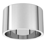 Sterling Silver 12 mm Flat Band