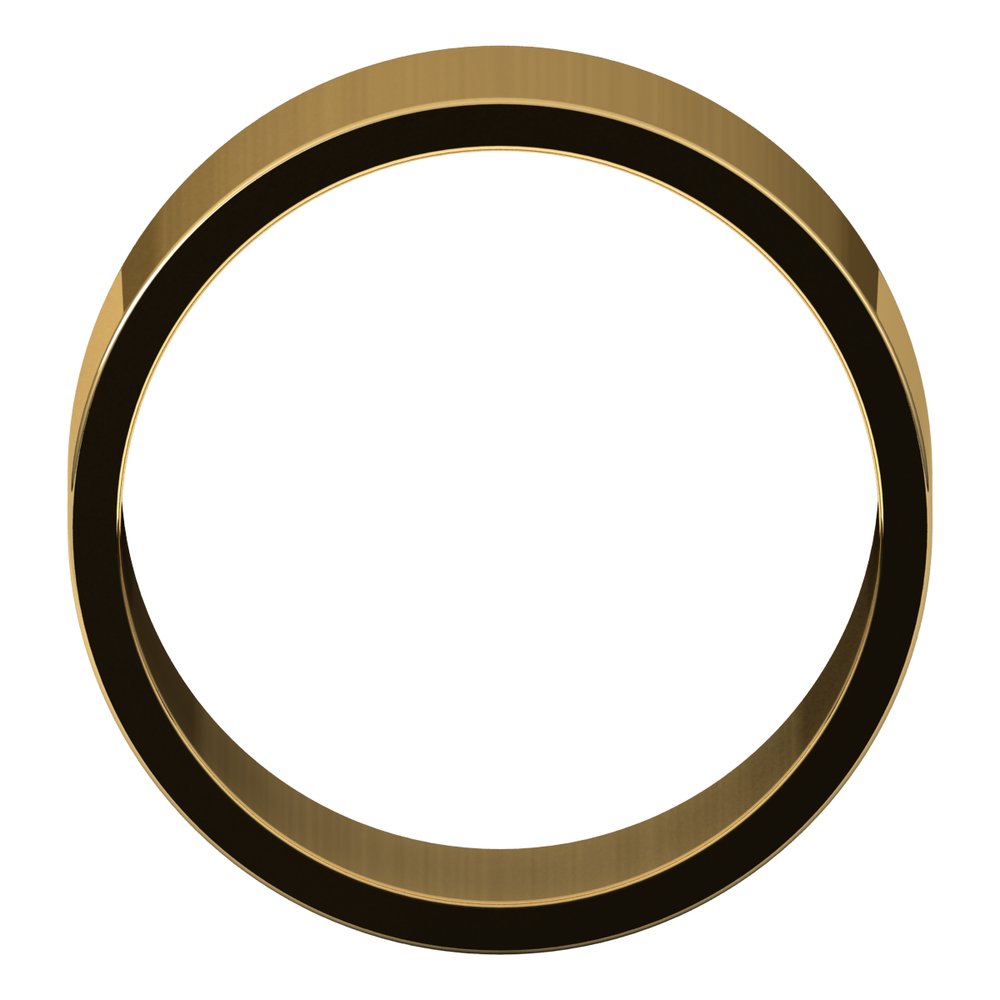 14K Yellow Gold 9 mm Flat Band Size 10