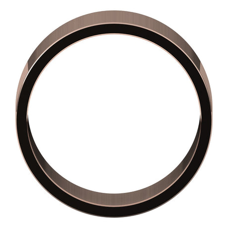 14K Rose 9 mm Flat Band Size 12