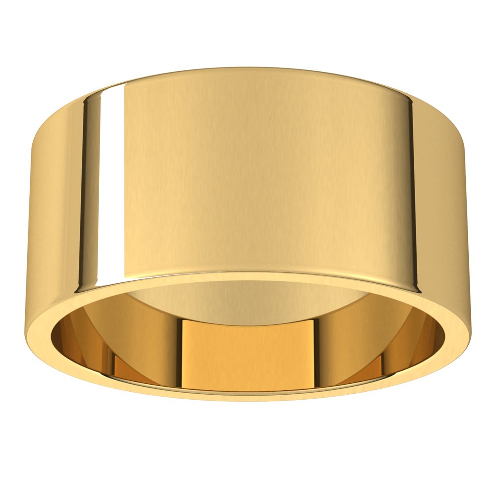 14K Yellow 9 mm Flat Band