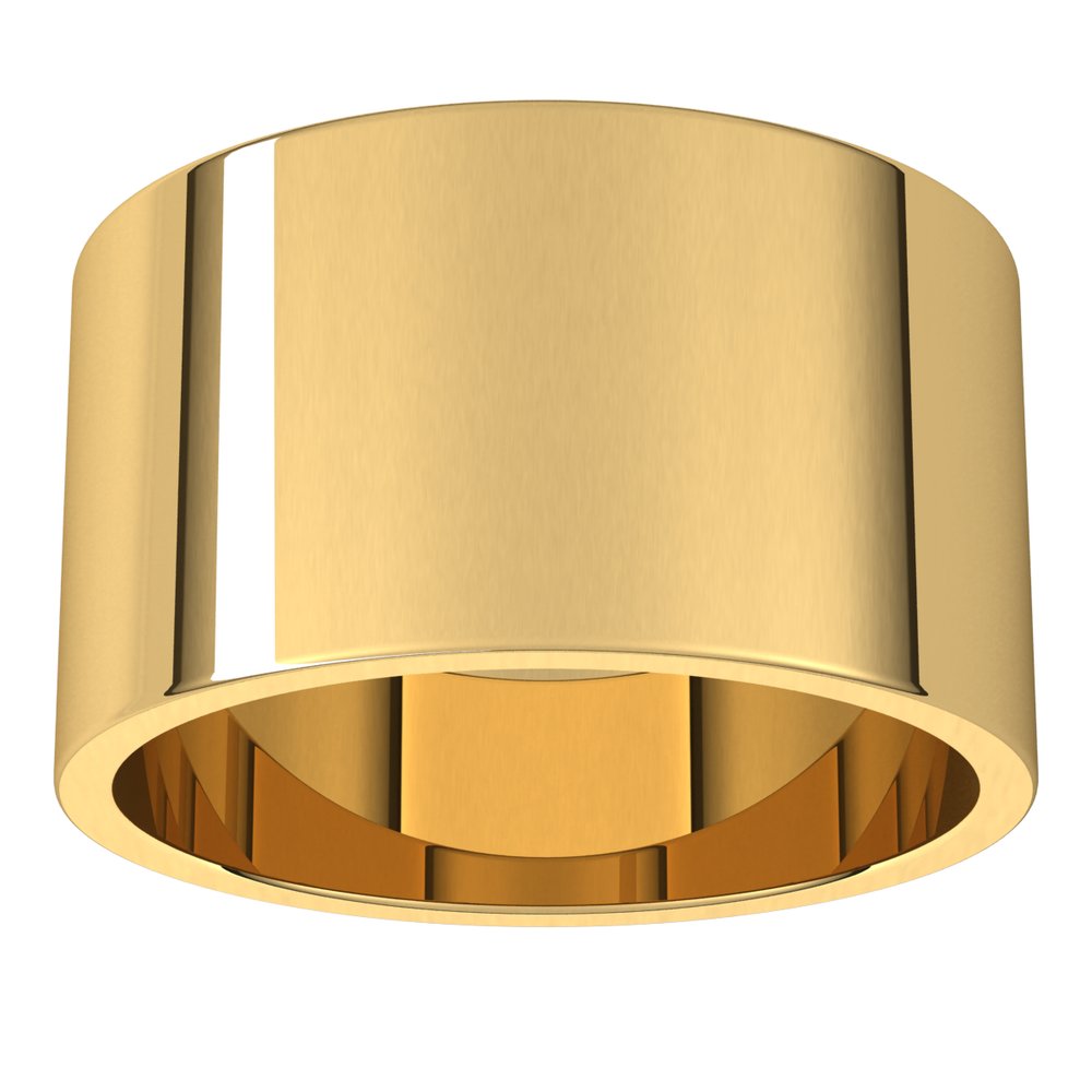 14K Yellow 11 mm Flat Band Size 11