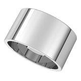 Sterling Silver 11 mm Flat Band Size 7