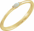 14K Yellow Natural Ethiopian Opal Stackable Ring 