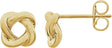 14K Yellow 7x7 mm Knot Earrings