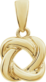 14K Yellow Knot Pendant