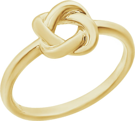 14K Yellow Knot Ring