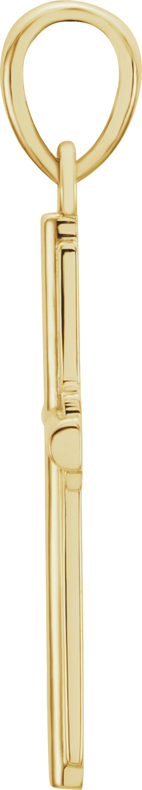 14K Yellow Gold Cross Pendant