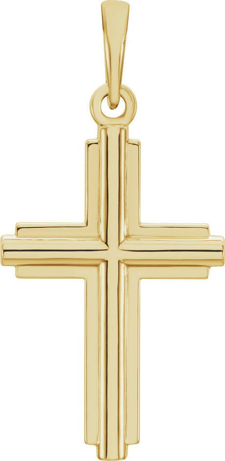 14K Yellow Gold Cross Pendant