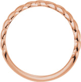 14K Rose Stackable Ring