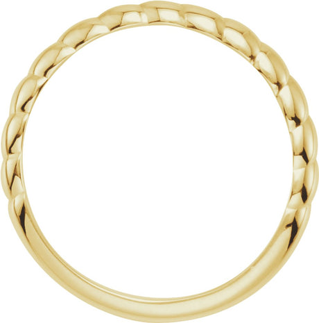 14K Yellow Stackable Ring