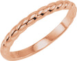 14K Rose Stackable Ring