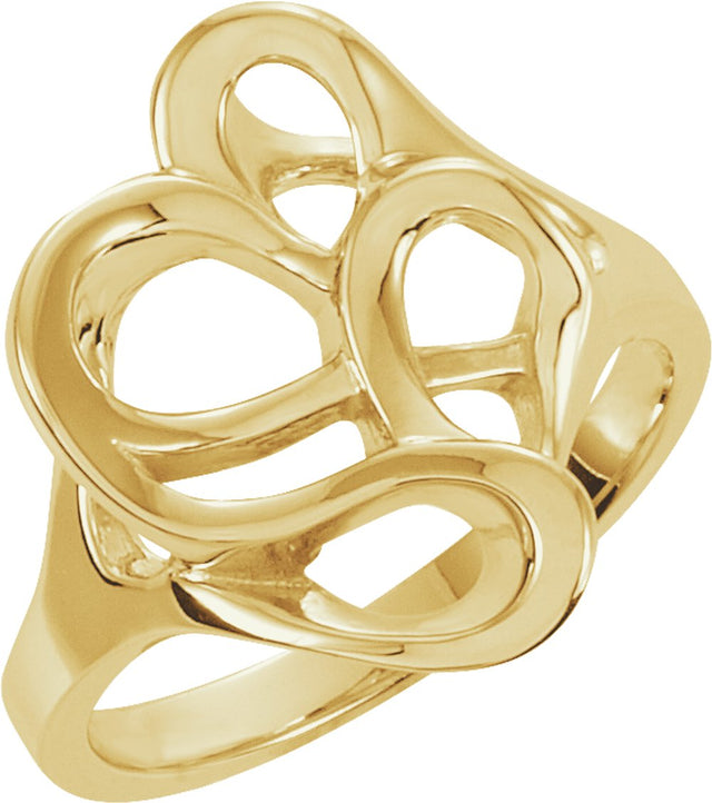 14K Yellow Freeform Ring