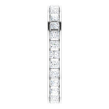 14K White 1 1/2 CTW Diamond Square Eternity Band Size 7