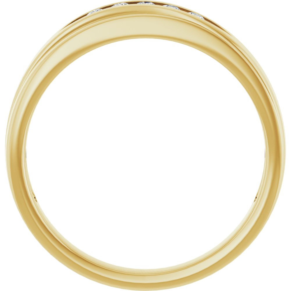 14K Yellow 1/6 CTW Natural Diamond Band