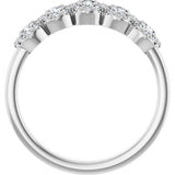 14K White 1 CTW Natural Diamond Anniversary Band