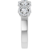 14K White 3/4 CTW Natural Diamond Anniversary Band