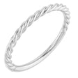 Sterling Silver 1.7 mm Rope Band Size 7