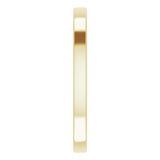 14K Yellow 2 mm Sculptural Band