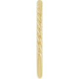 10K Yellow Gold 1.7 mm Rope Band Size 7