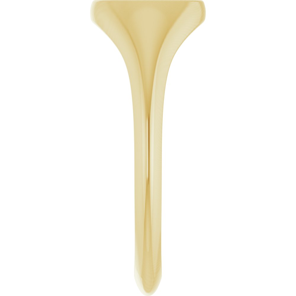 10K Yellow Gold Oval Signet Ring