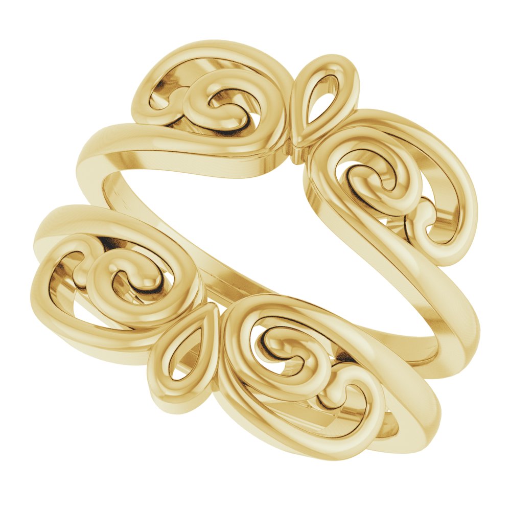 14K Yellow Bridal Ring Guard