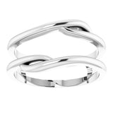 14K White Ring Guard