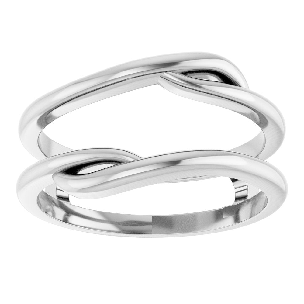14K White Ring Guard